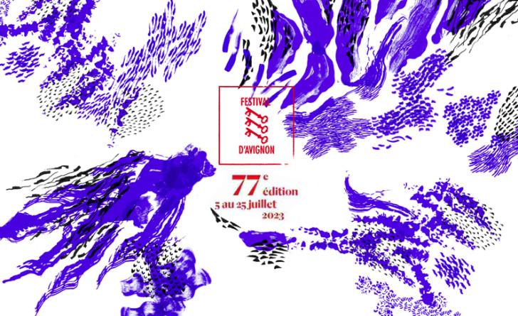 L'affiche du 77e Festival d'Avignon